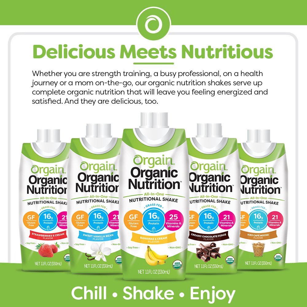 Orgain Organic Protein Shakes & Clean Protein Shakes Bundle - 24 Pack | Plant-Based Vegan Protein Powder Drink for Weight Loss & Muscle Recovery | Perfect for Post-Workout, Breakfast & On-the-Go Nutrition
