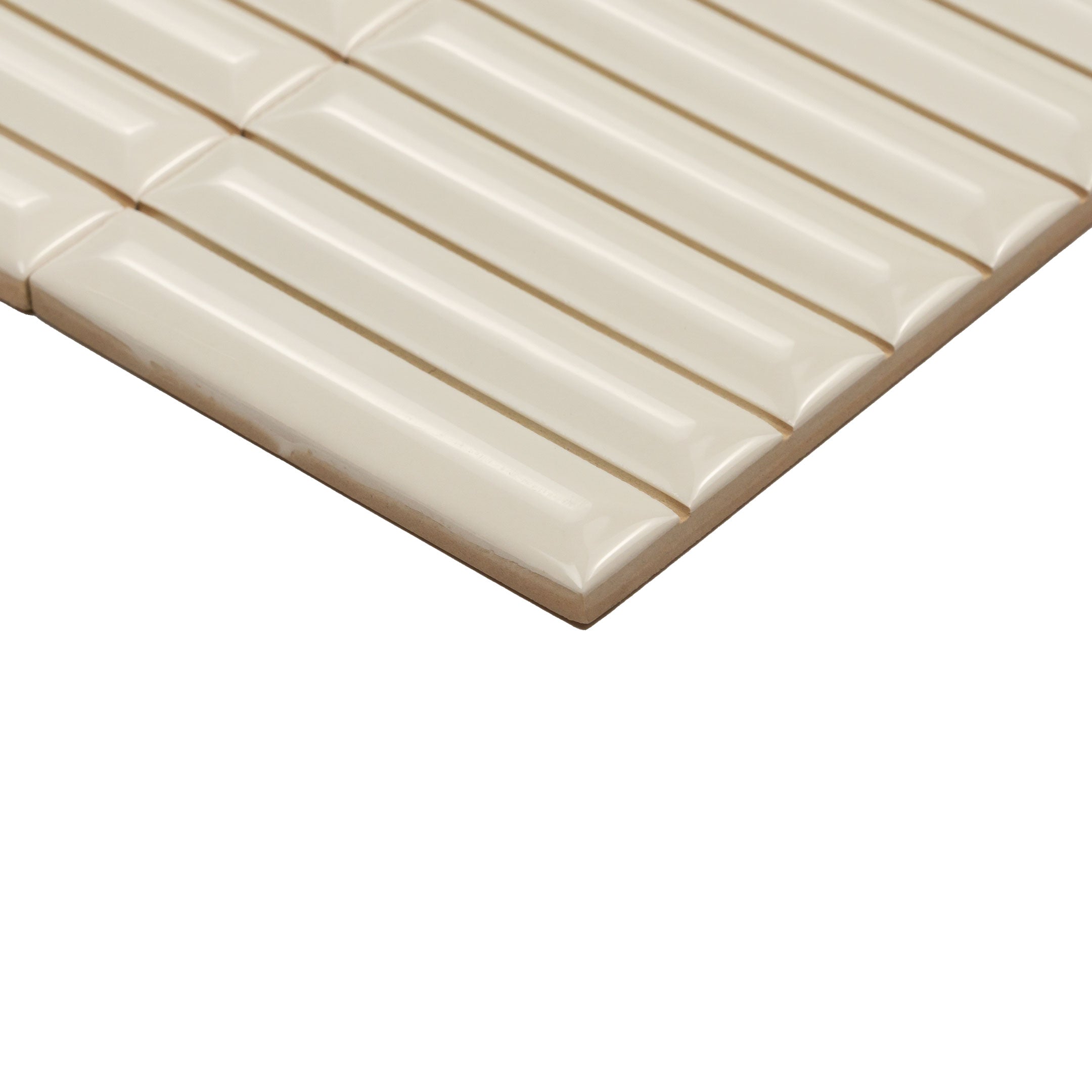 Premium Hashi Curve Kit Kat Fluted Wall Tile - Elegant Textured Ceramic Tiles for Modern Kitchen Backsplash & Bathroom Decor