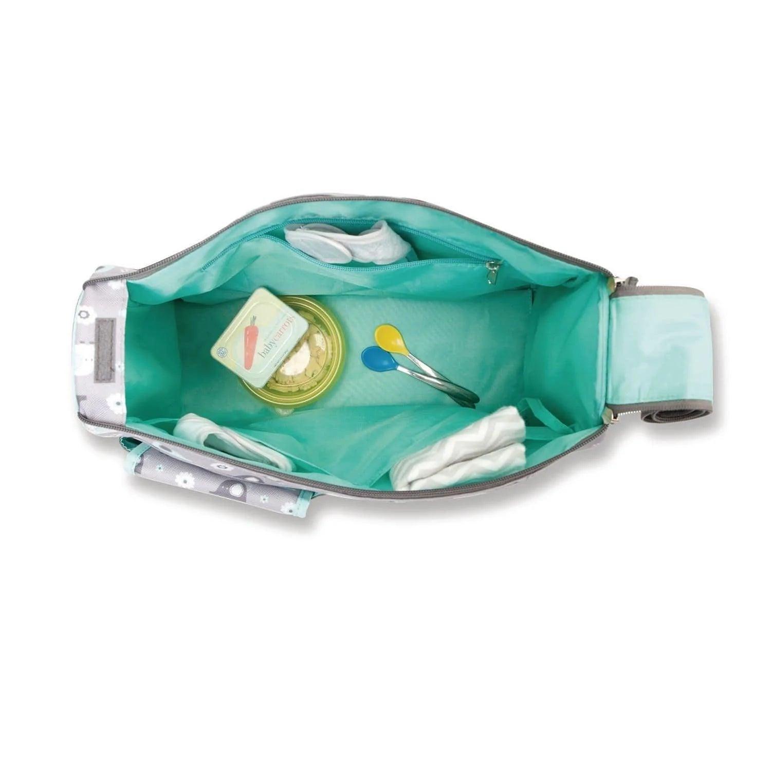 Babyboom Elephant Duffle Diaper Bag - Large Waterproof Baby Changing Bag with Multiple Pockets for Travel, Daycare & Outings - Perfect for Moms & Dads on the Go