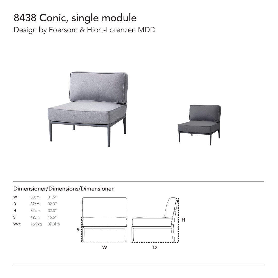 Pre-Configured Conic Sofa Set - 4 Piece Living Room Furniture for Modern Home Decor | Perfect for Small Spaces, Apartments & Cozy Family Gatherings