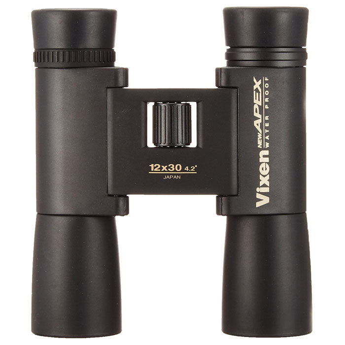 Vixen New Apex 12×30 DCF Binoculars - Compact & Lightweight High-Powered Binoculars for Bird Watching, Hiking, Travel & Outdoor Adventures