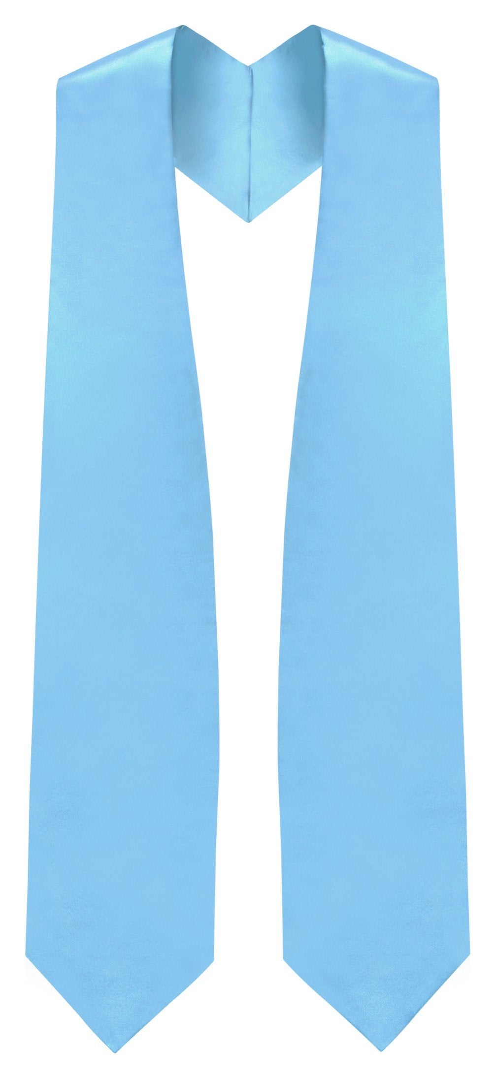 Light Blue Graduation Stole - Sky Blue College & High School Graduation Stoles for Ceremonies & Commencement