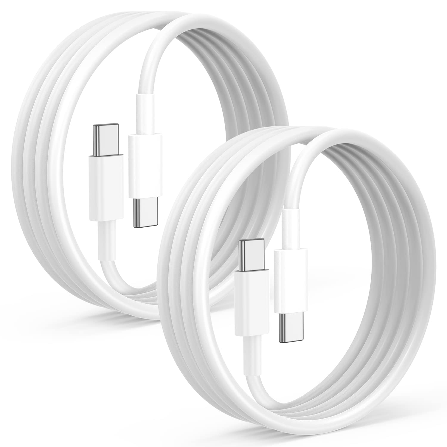 3 Pack 6FT USB C to USB C Fast Charging Cable - Compatible with iPhone 16/15/Pro Max, MacBook, iPad, Samsung Galaxy - High Speed Data Sync & Power Delivery for Home, Office & Travel Charging