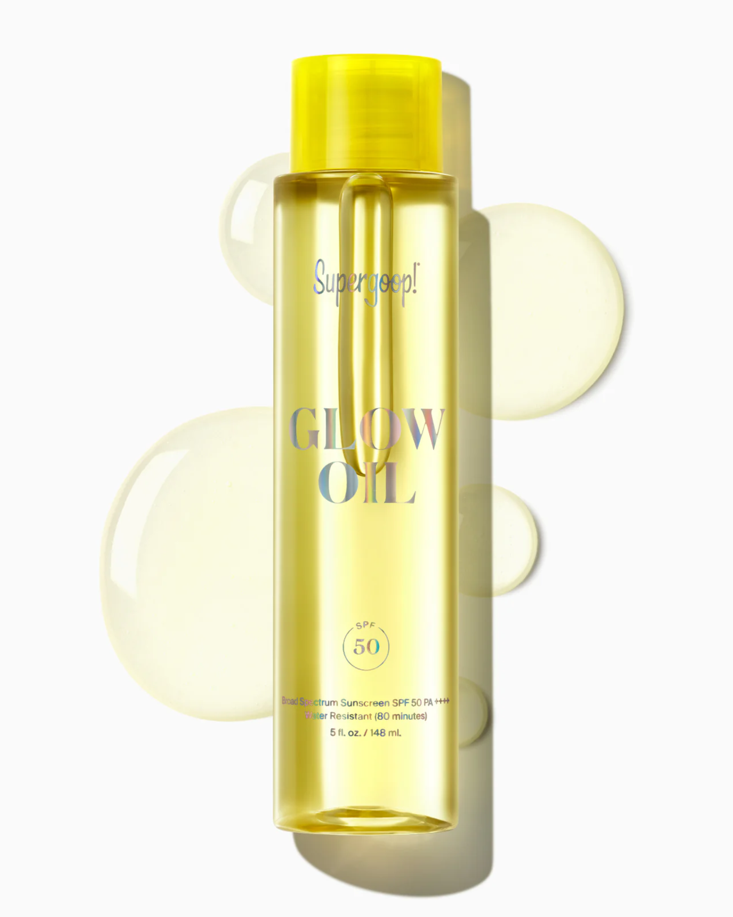 Supergoop! Glow Oil SPF 50 Sunscreen - Hydrating & Shimmering Face & Body Sun Protection - Perfect for Beach Days, Pool Parties & Summer Outdoor Activities