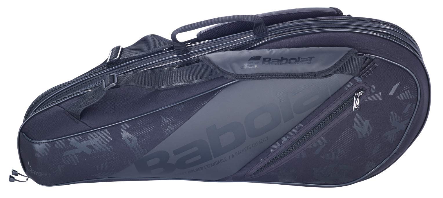 Babolat Expandable Team Line Tennis Bag - Large Capacity Black Tennis Backpack for Men & Women - Perfect for Tennis Tournaments, Practice & Travel