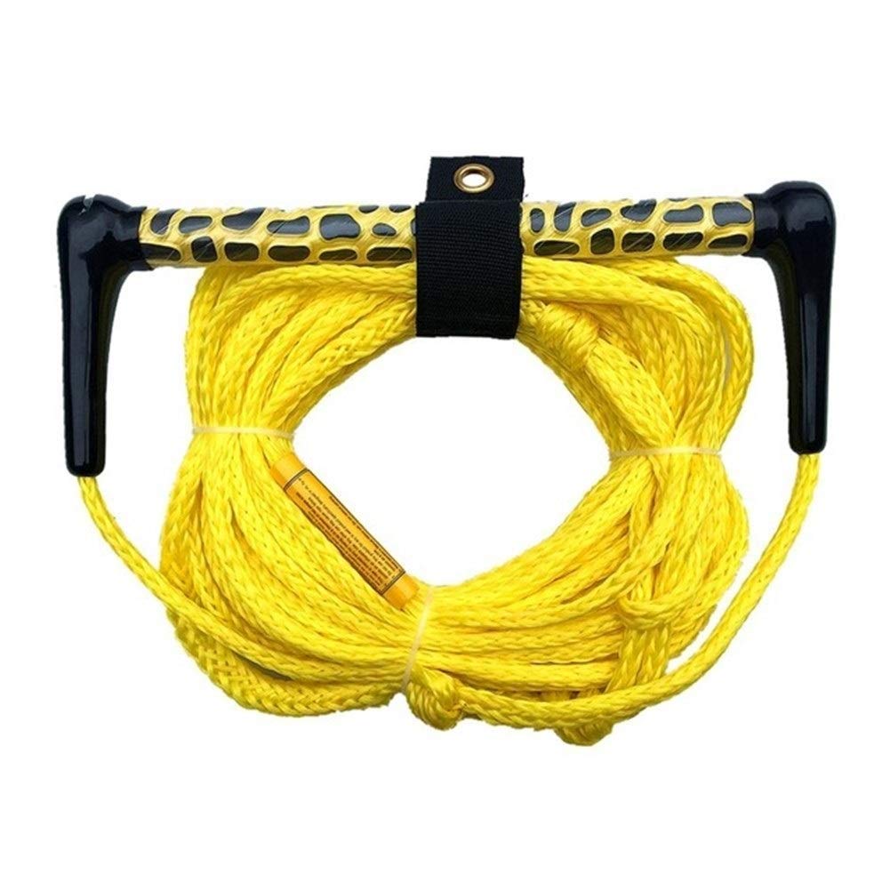 **XGMY 72ft Single Section Water Ski Rope with Floating Handle & EVA Grip - Durable Surfboard Accessories for Slalom Skiing, Wakeboarding, Wakeskating - Perfect for Lake, Ocean & Boat Sports (Yellow)**
