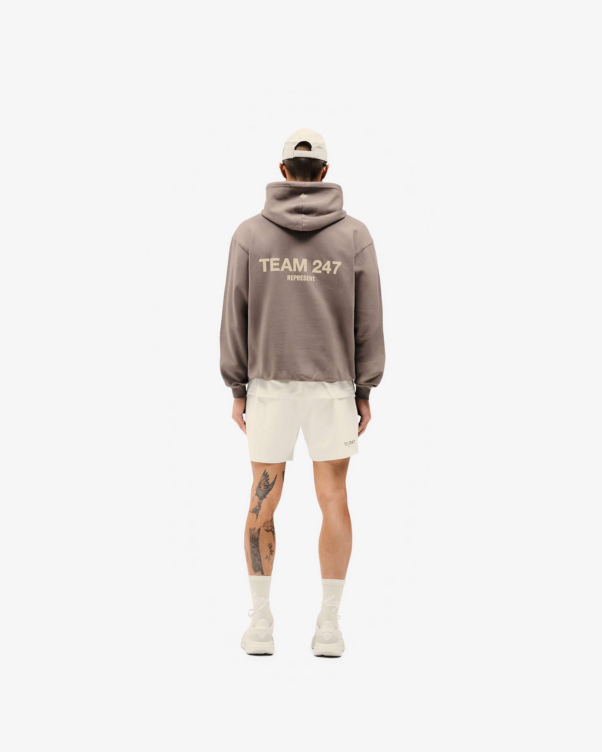 Team 247 Oversized Hoodie for Women & Men - Earth Tone Pullover Sweatshirt - Cozy Fleece Lined Streetwear for Casual Wear, Lounge & Outdoor Activities