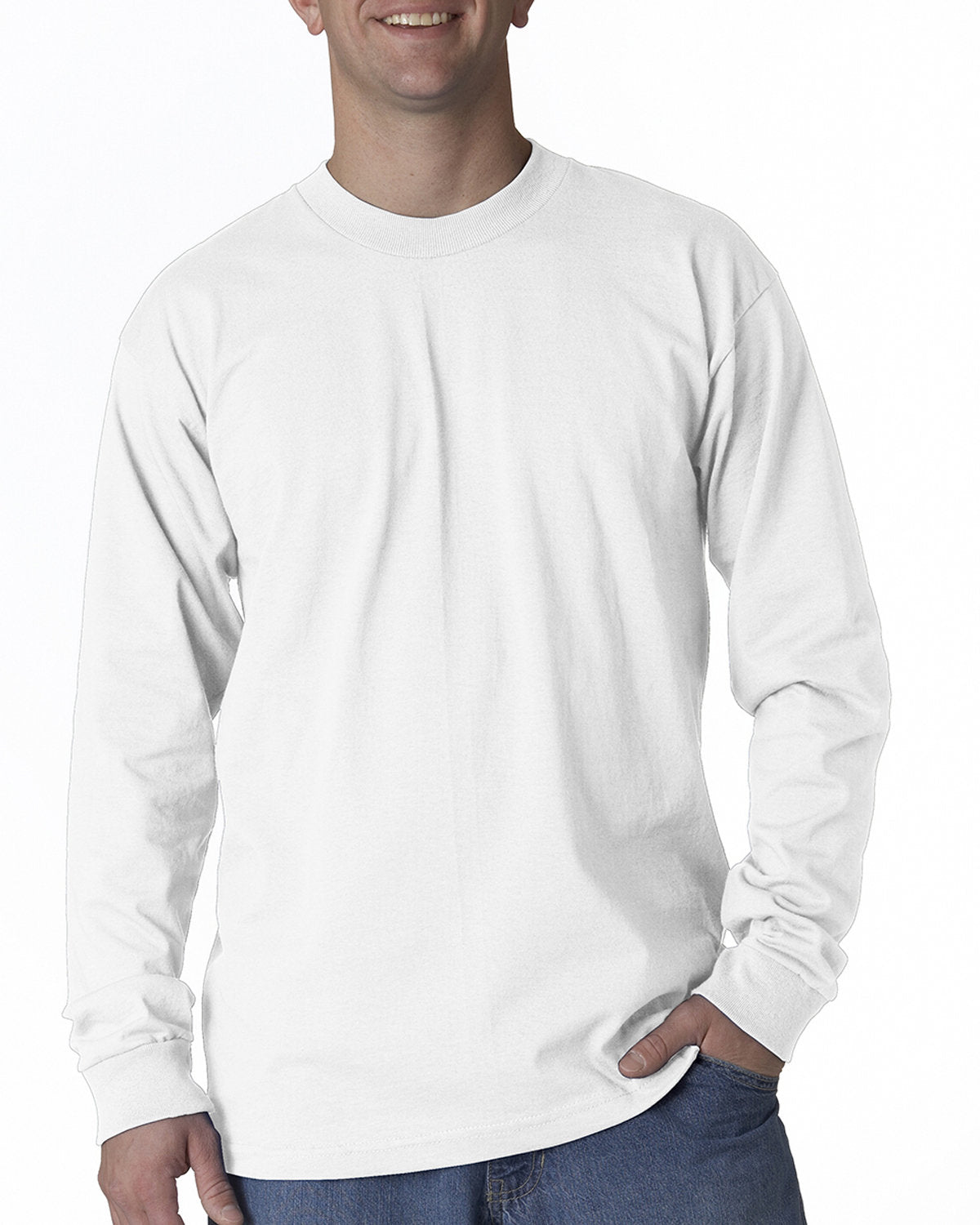 Bayside BA2955 Unisex Long Sleeve T-Shirt - Made in USA | Comfortable Cotton Crewneck Shirt for Men & Women | Perfect for Casual Wear, Work Uniforms & Outdoor Activities
