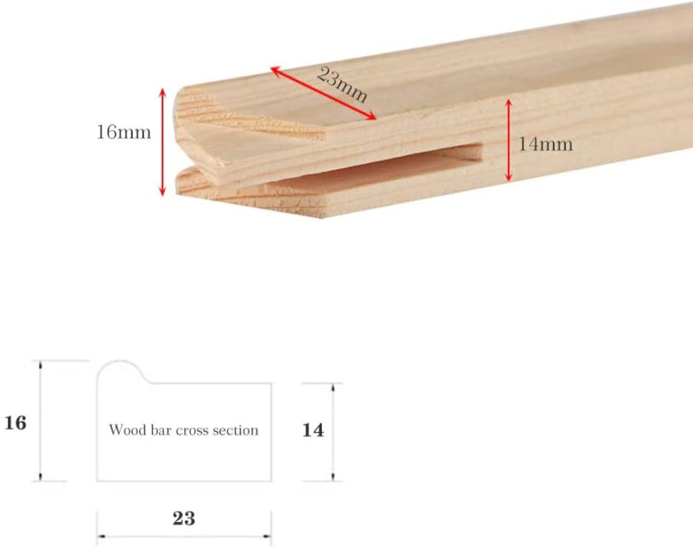 YEESAM ART DIY Wooden Picture Frames Kit for Canvas Paintings - 14x18 Inch Easy Assembly Frames for Rhinestone Art, Cross Stitch & Paint by Numbers | Perfect for Home Decor, Craft Projects & Gift Giving
