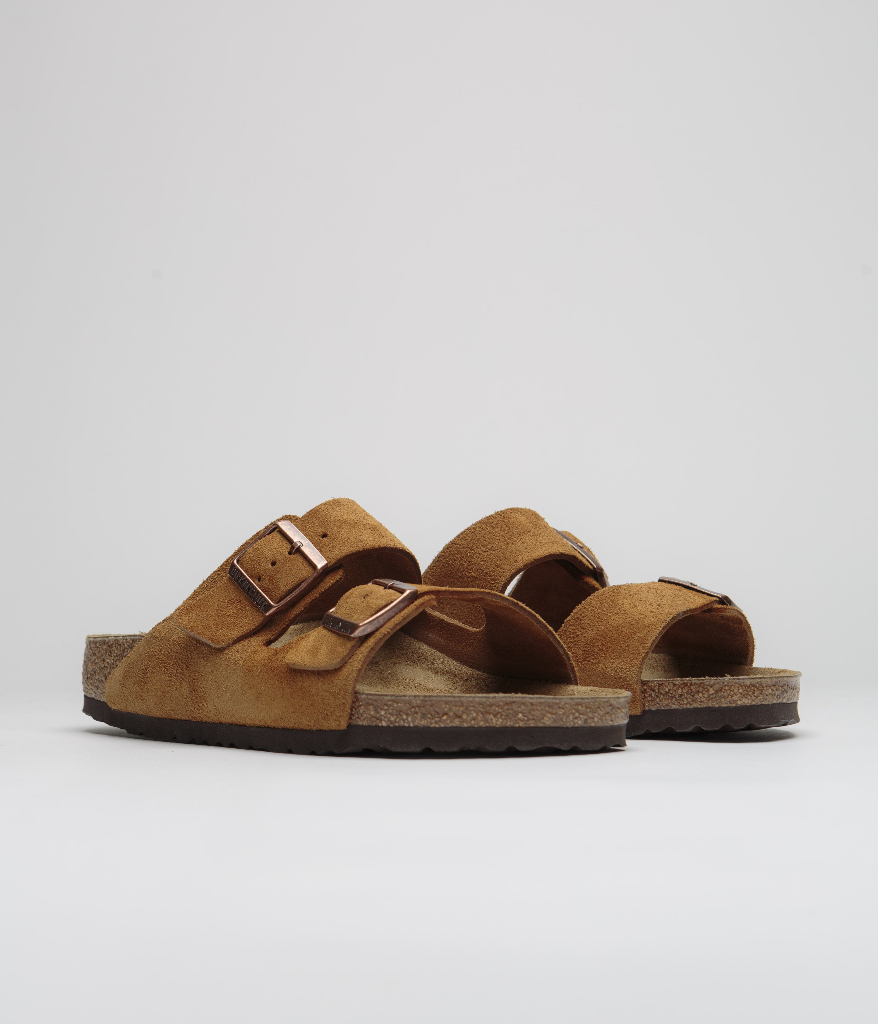 Birkenstock Arizona Narrow Sandals for Women - Soft Footbed Mink Suede - Comfortable Walking & Casual Summer Shoes for Beach, Travel & Everyday Wear