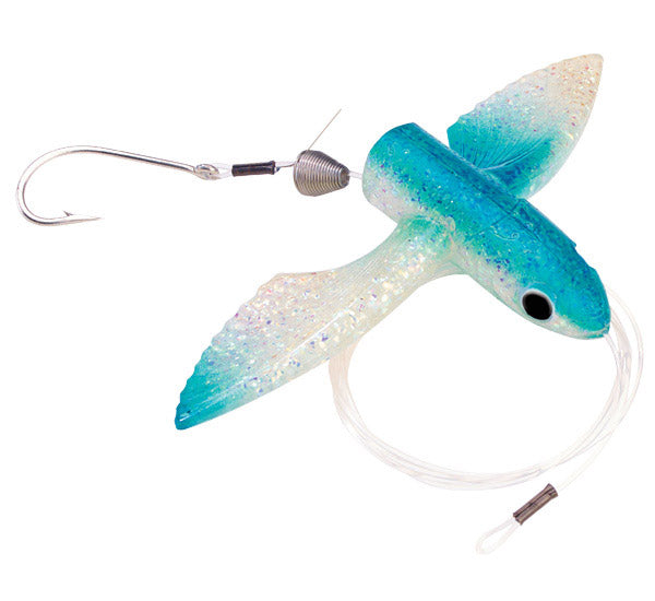 Premium Carolina Lure Blue Crystal Yummee Flying Fish Lures 5-Pack - Ideal for Bass, Trout & Saltwater Fishing Adventures