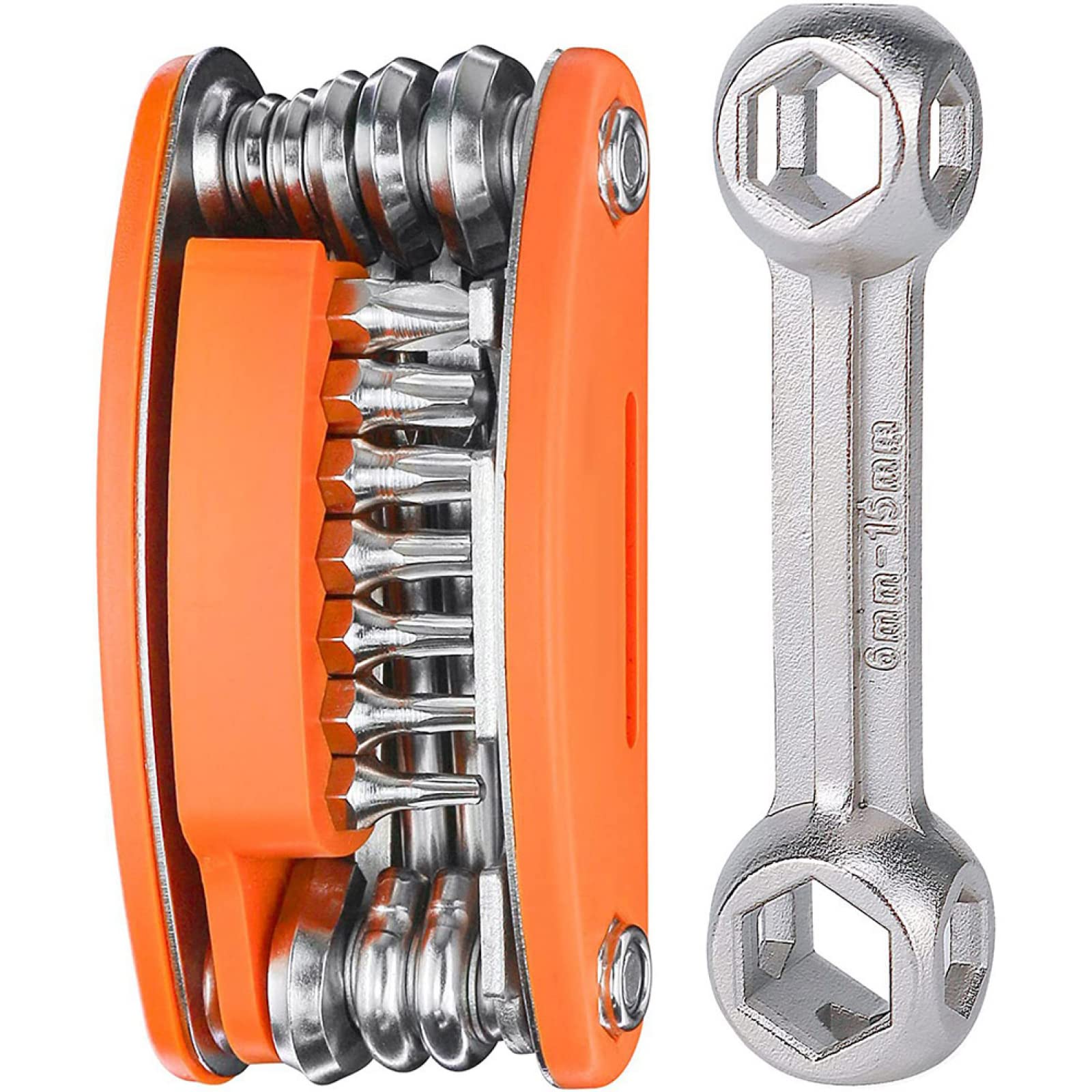 20-in-1 Multifunction Bike Repair Tool Kit with Wrench - Professional Cycling Maintenance Set for Road & Mountain Bikes - Perfect for Home Repairs, Trailside Fixes & Emergency Bike Maintenance