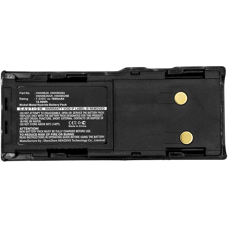 Synergy Digital 2-Way Radio Battery for Motorola CP450LS - Ni-MH 7.2V 1800mAh High Capacity Replacement for HNN8133C - Perfect for Security, Construction & Outdoor Communication