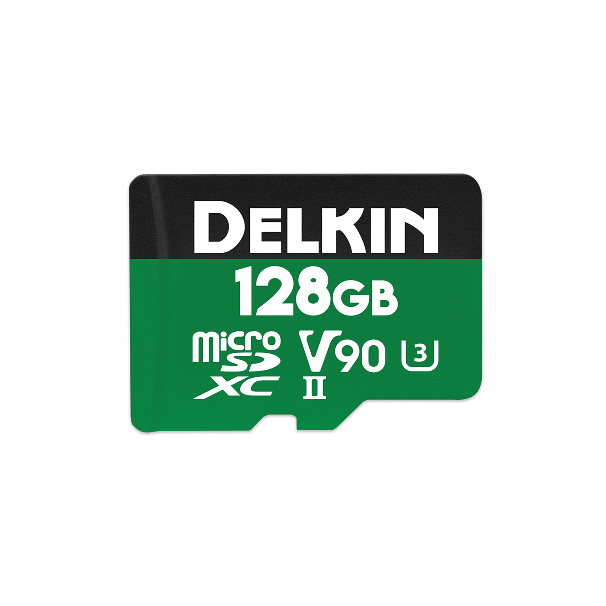 Delkin Devices 128GB POWER UHS-II microSDXC Memory Card with Adapter - High-Speed Memory Card for 4K Video, Action Cameras & Drones