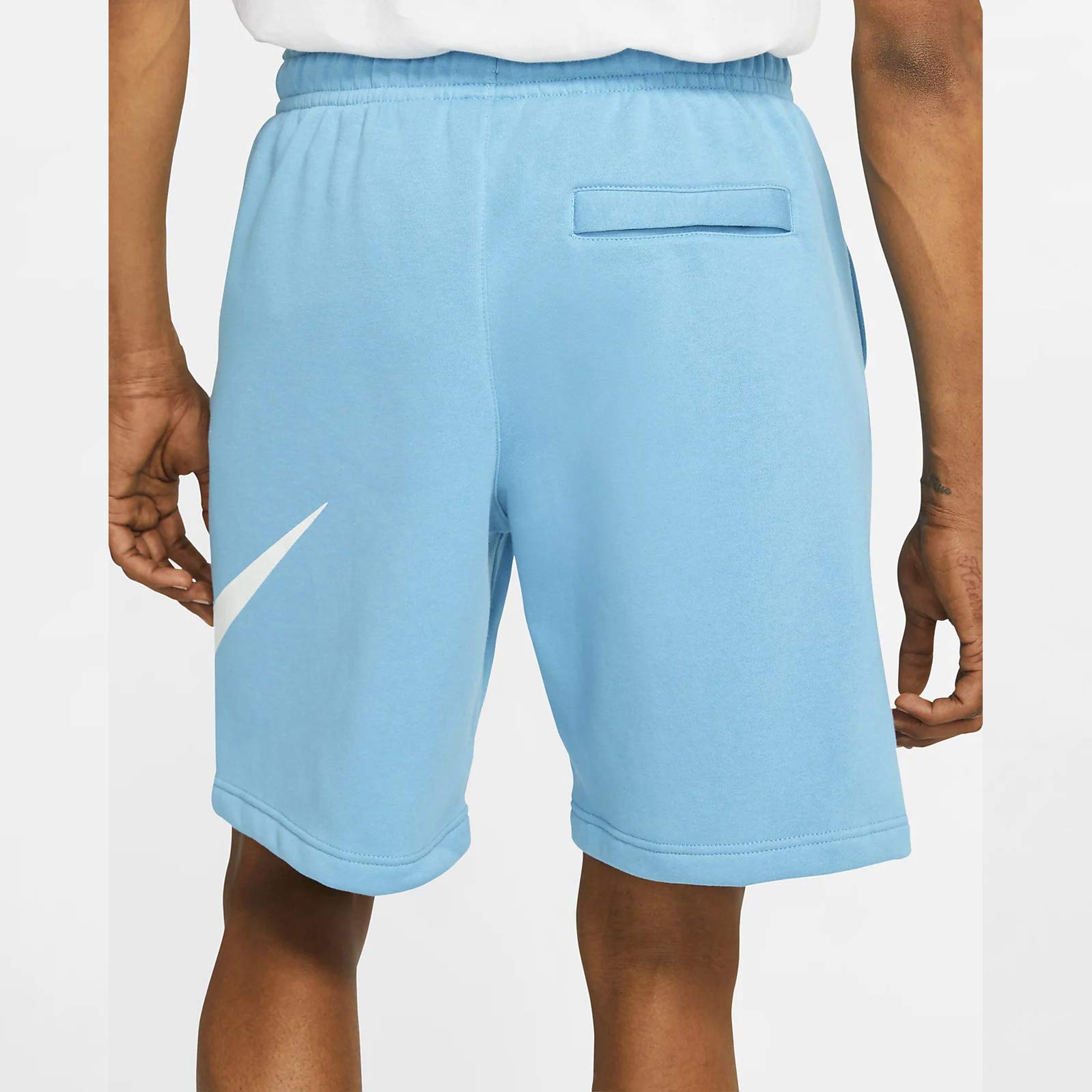 Nike Men's Sportswear Graphic Club Shorts - Breathable Athletic Shorts for Running & Gym - Cerulean Blue - Size Large | Perfect for Workouts, Jogging & Casual Wear
