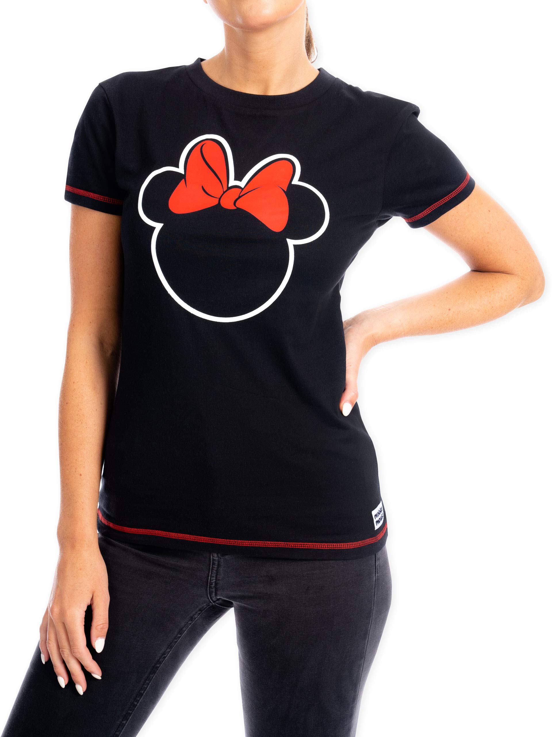 Disney Women's Minnie Mouse Graphic T-Shirt - Cute Casual Tee for Everyday Wear, Disney Fan Gifts & Theme Park Outfits