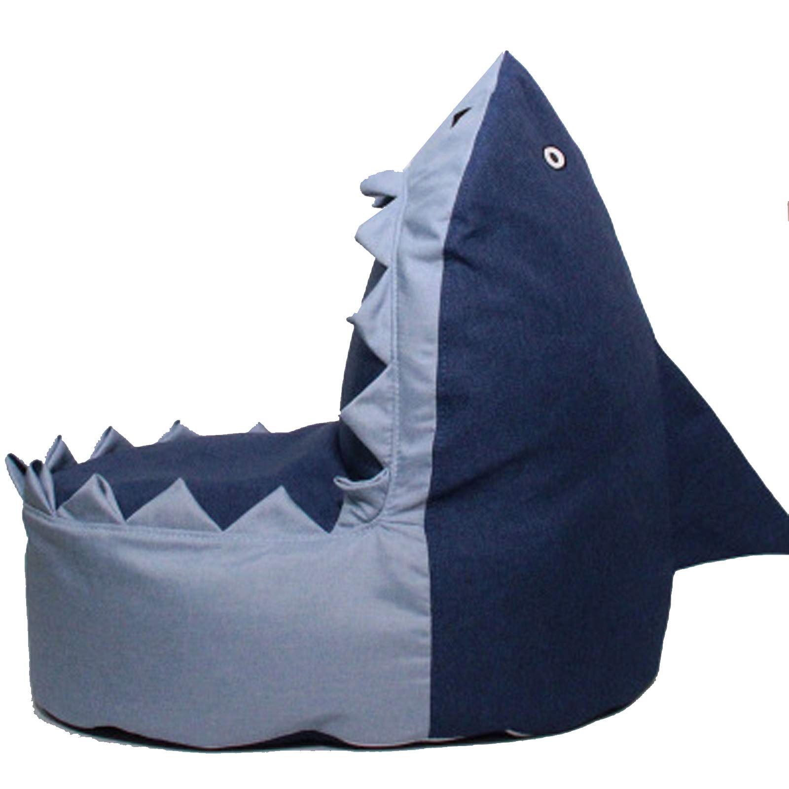 Creative Cartoon Kids Single Seat - Cute Shark Shape Fabric Child Sofa for Girls & Boys, Baby Learning Chair for Study, Bedroom & Playroom (Gray, Red, Blue) - Perfect for Reading, Relaxing & Pretend Play