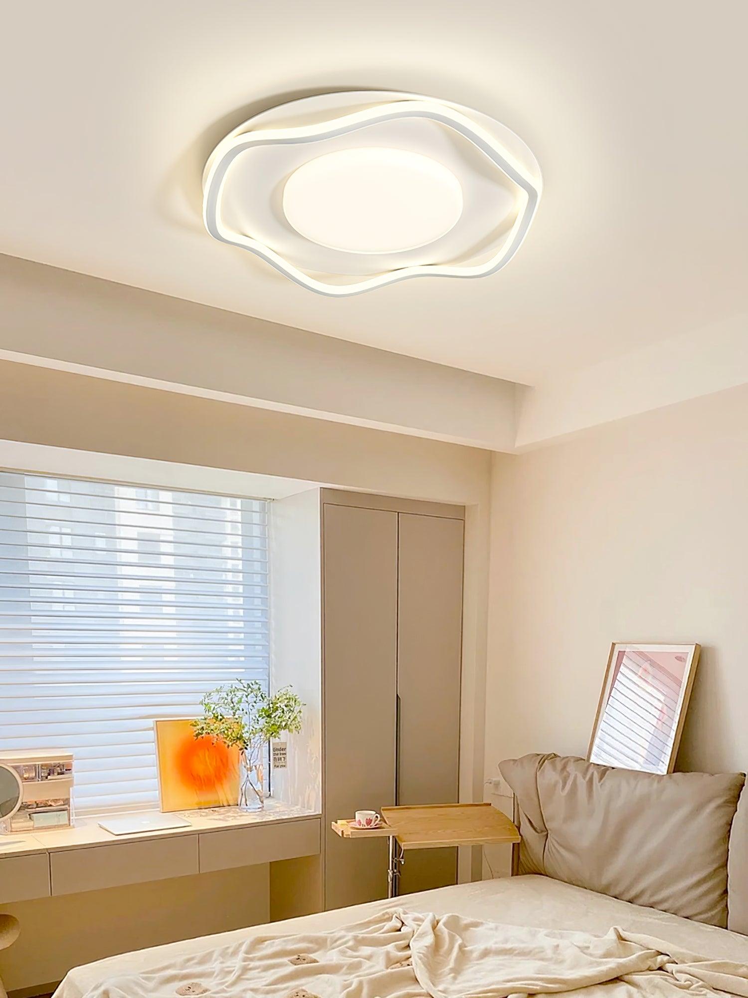 Minimalist Cloud Shaped Ceiling Light Fixture - Modern LED Bedroom Lighting for Nursery, Kids Room & Home Decor