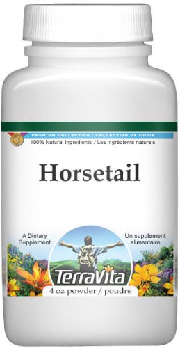 Organic Horsetail (Shavegrass) Powder with Natural Silica - 4 oz | ZIN: 511335 | Supports Hair, Skin & Nail Health | Herbal Supplement for Beauty & Wellness
