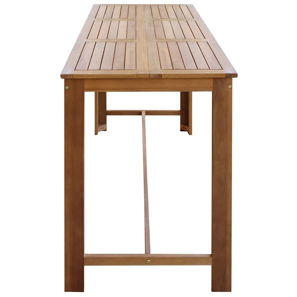 Solid Acacia Wood Small Bar Table - 59