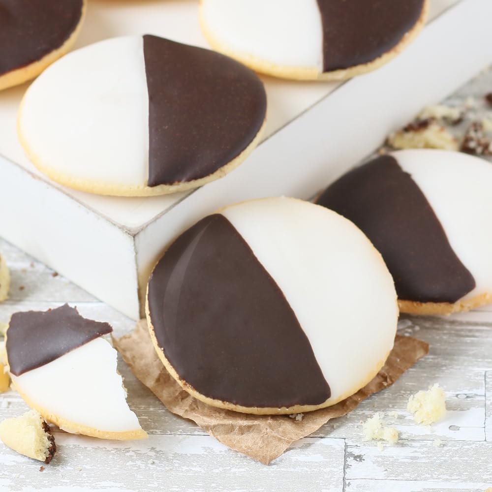 NY Style Black & White Cookies Gift Tin - Deluxe Assortment for Birthdays, Holidays & Get Well Wishes - Perfect Gift for Men, Women, Kids | Office Treats, Housewarming & Thank You Gifts