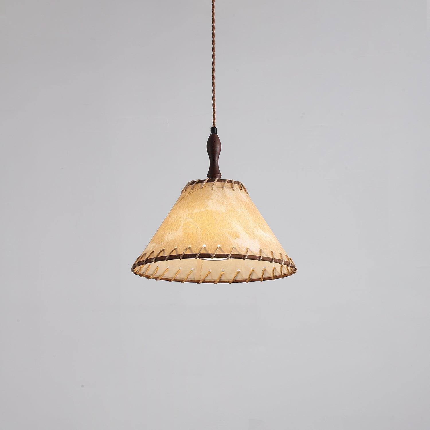 Modern Fabric Pendant Lamp - Handwoven Rattan Hanging Light for Dining Room, Bedroom, Living Room & Kitchen | Boho Chic Ceiling Fixture with Warm Ambient Lighting