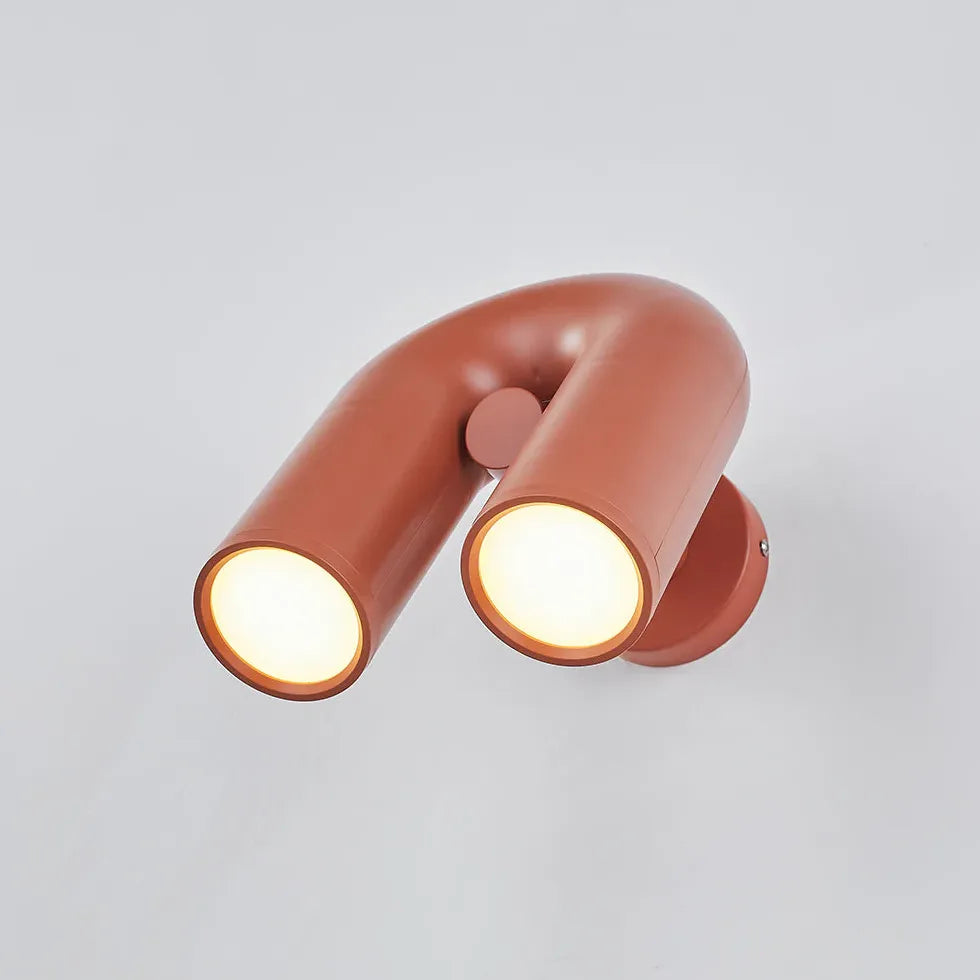 Modern U-Shaped Tube Wall Lamp - Sleek LED Lighting Fixture for Bedroom, Living Room & Hallway - Energy Efficient Home Decor Light