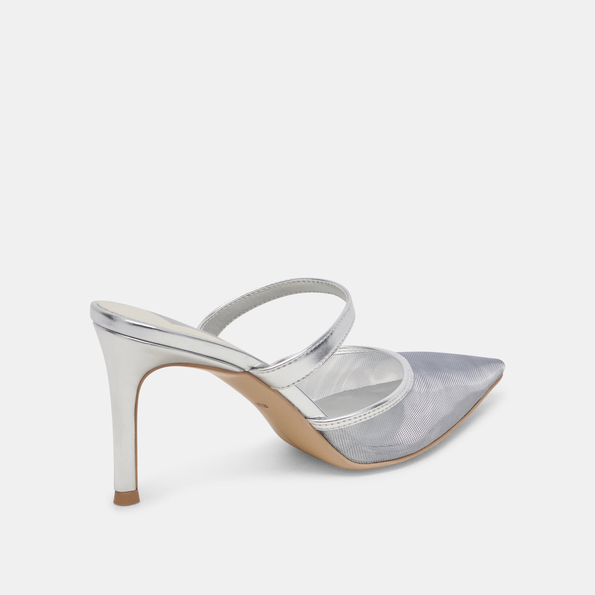 KATIK Women's Silver Mesh High Heels - Elegant Party & Evening Dress Shoes for Weddings, Prom, and Special Occasions