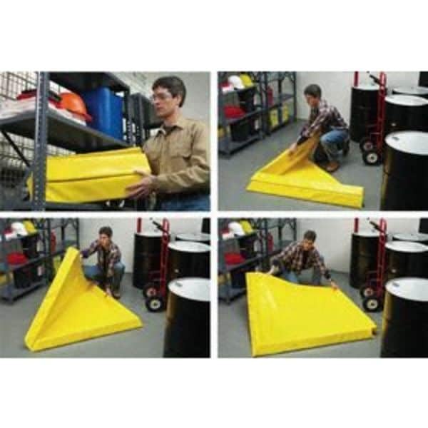 2 Drum Spill Containment Pallet - Heavy Duty Leak Proof Secondary Containment for Oil, Chemicals & Hazmat - Ideal for Warehouses, Garages & Industrial Use