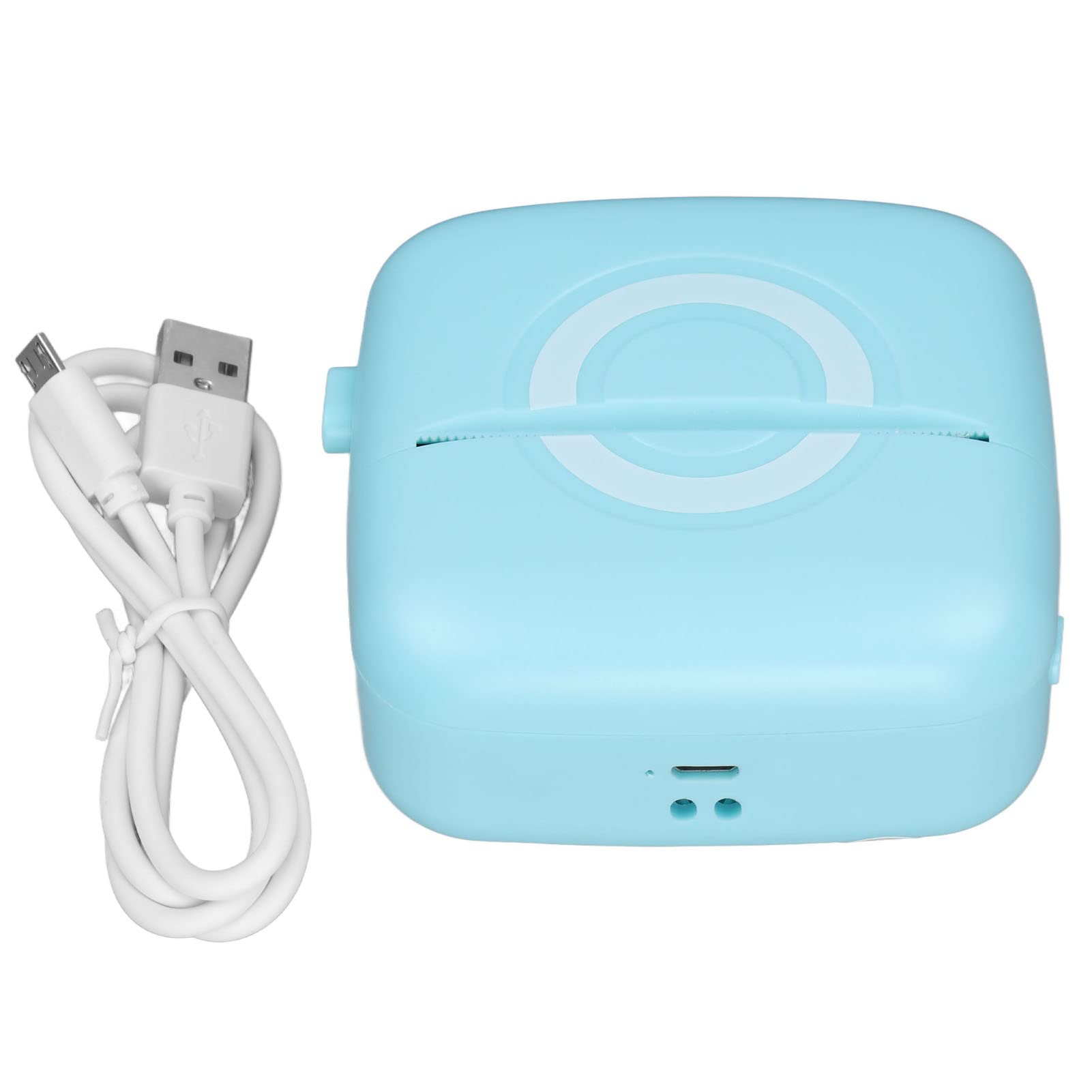 Portable Mini Thermal Printer - 200DPI High Resolution for Labels, Receipts, Photos & Notes | Lightweight & Compact Design for Home, Office & Study Use (Blue)