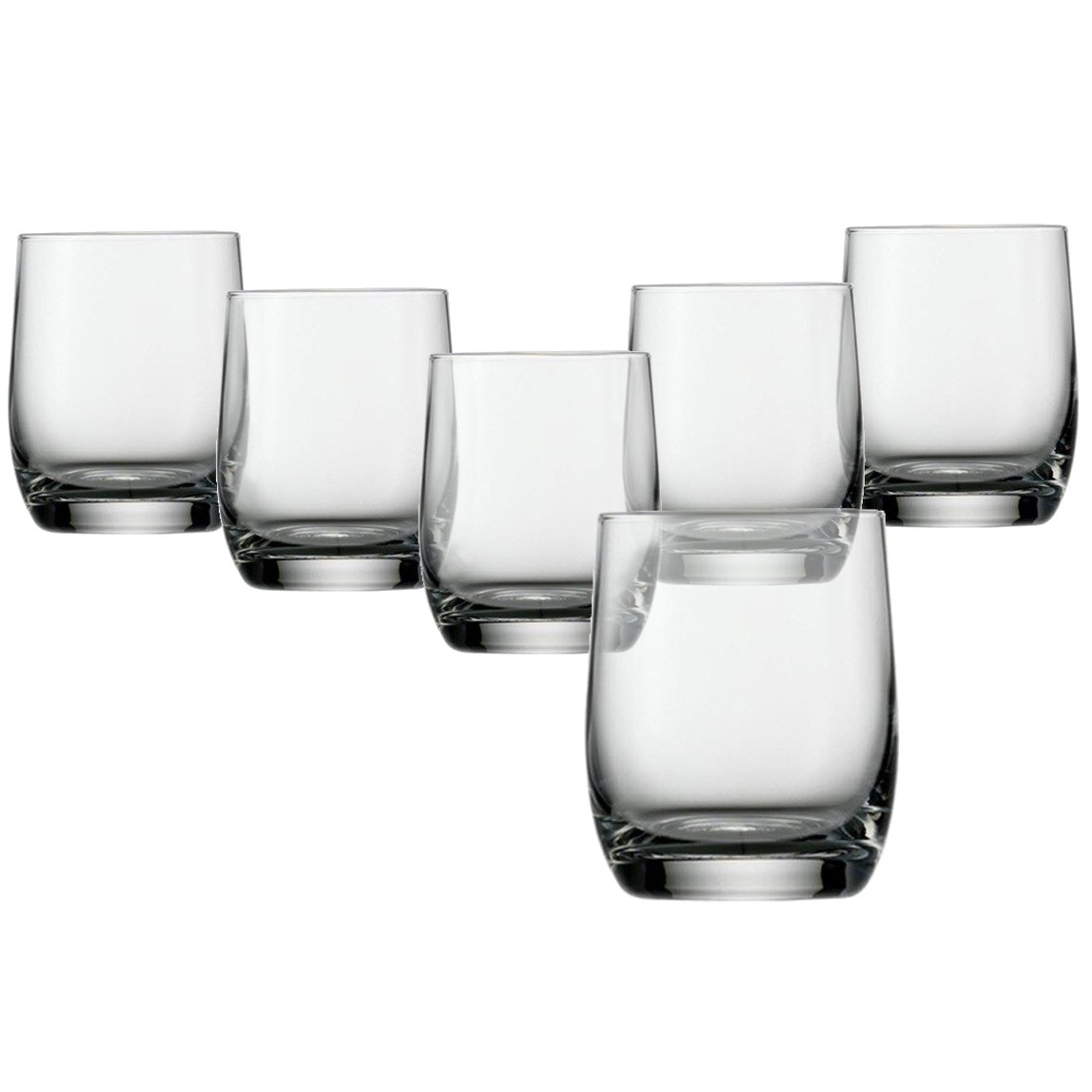 Stolzle Weinland 6 oz Small Rocks Glasses Set of 6 - Premium Whiskey, Bourbon & Cocktail Drinking Glasses for Home Bar, Parties & Gifts