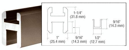CRL Oil Rubbed Bronze 95-Inch Flat/Flat Profile Deluxe Shower Door Header Kit - Premium Bathroom Upgrade for Modern Homes & Luxury Showers