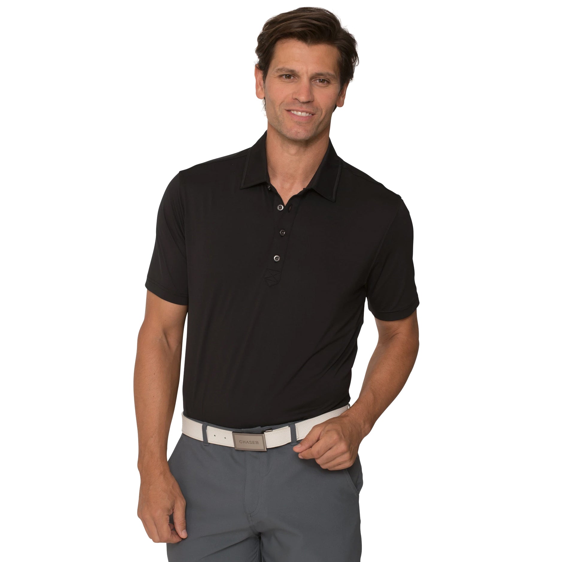 Chase54 Explore Men's Golf Polo Shirt - Moisture-Wicking & UV Protection - Perfect for Golf, Casual Wear & Outdoor Activities