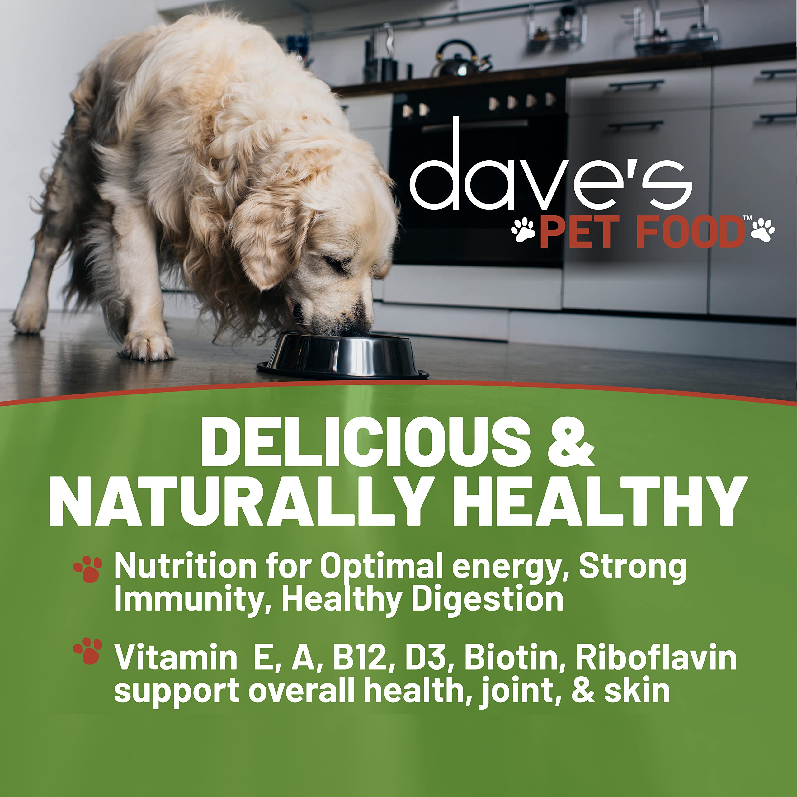 Dave's Pet Food Wet Dog Food - Beef & Rice Recipe, Made in USA, All-Natural, Gluten-Free Canned Dog Food Topper, 13.2 oz (12 Pack) - Perfect for Picky Eaters & Senior Dogs with Sensitive Stomachs