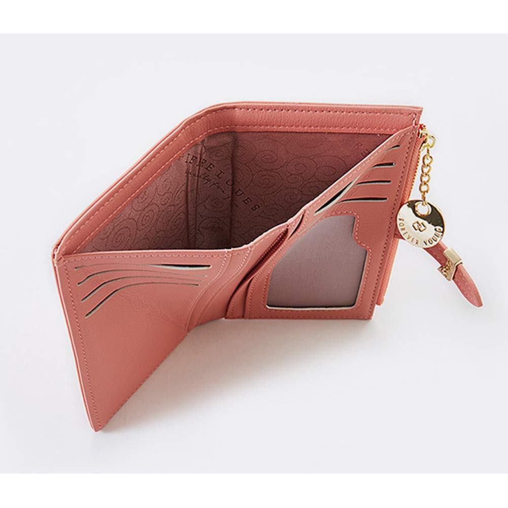 Women's RFID Blocking PU Leather Wallet - Slim Card Holder for Travel & Daily Use