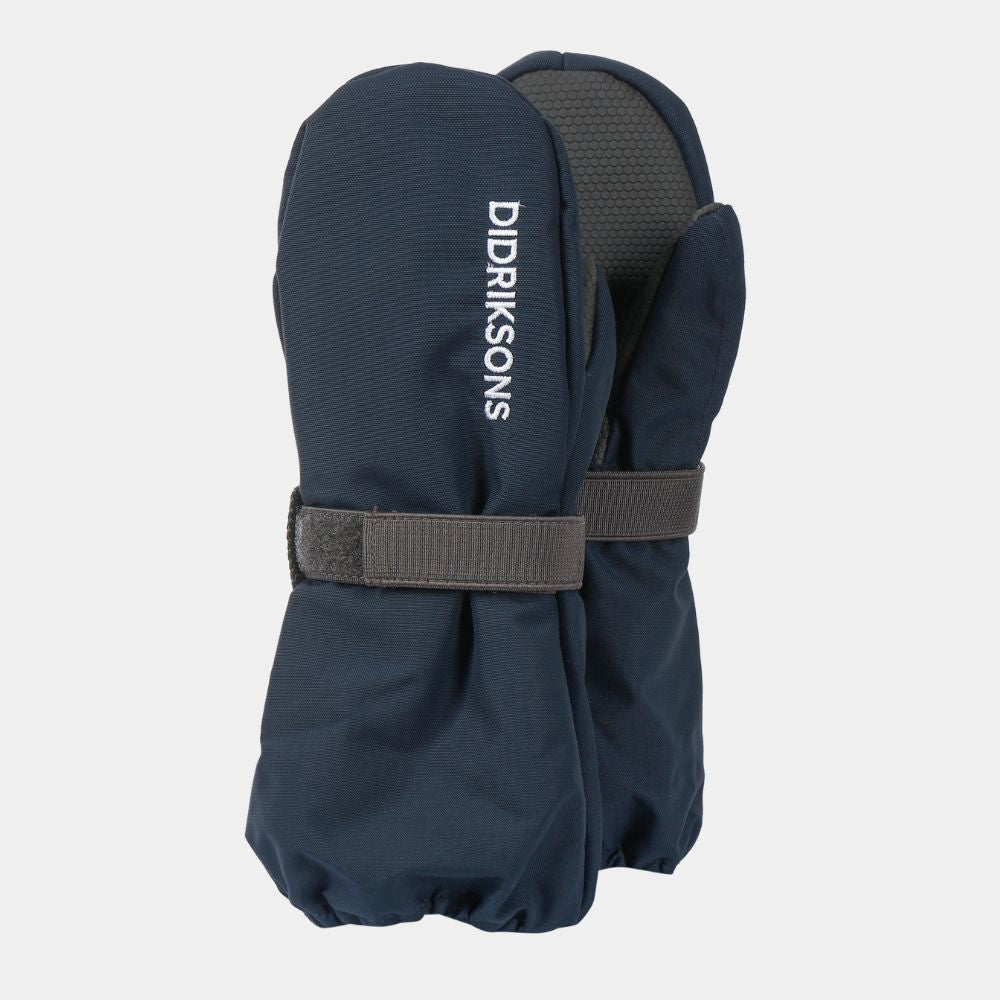 Didriksons Biggles Kids Ski Mittens - Waterproof Winter Gloves for Boys & Girls - Navy Blue - Perfect for Snowboarding, Sledding & Cold Weather Activities