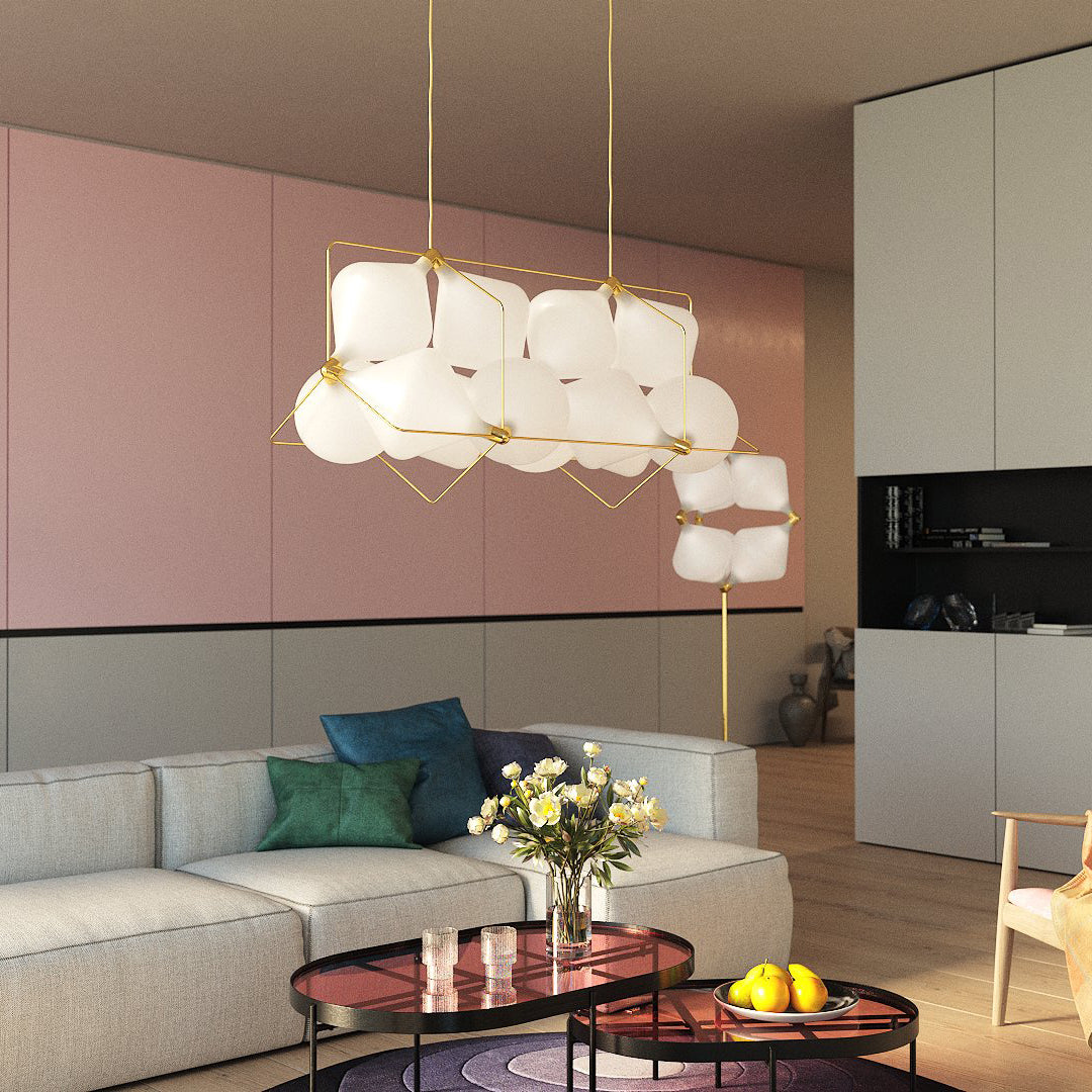 Stylish Clover Pendant Lamp - Modern 4-Leaf Clover Design Ceiling Light Fixture for Kitchen Island, Dining Room & Bedroom Decor