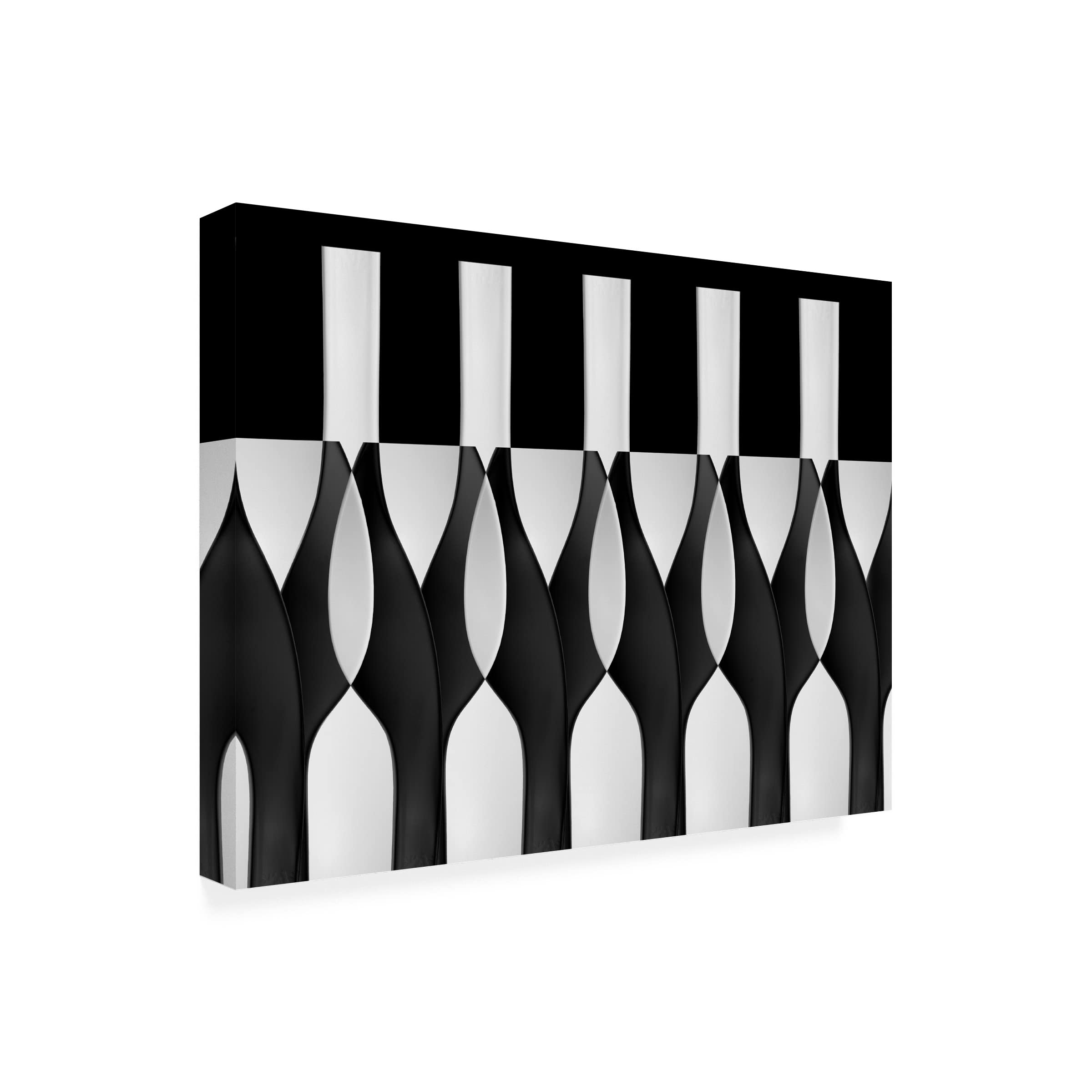 Jacqueline Hammer 'Spoons Abstract Bottles Glasses Candles' Canvas Wall Art Print - Modern Home Decor for Living Room, Bedroom & Office