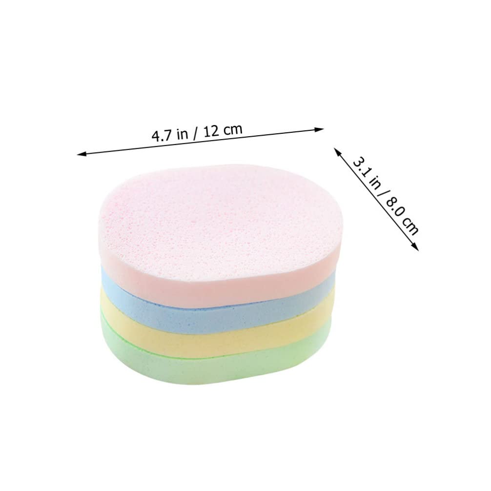 Beavorty 8Pcs Soft Powder Puff & Exfoliating Bath Mitt Set - Gentle Face Cleansing Pads, Body Scrubber & Loofah Sponge for Smooth Skin Care - Perfect for Daily Facial Wash & Shower Exfoliation
