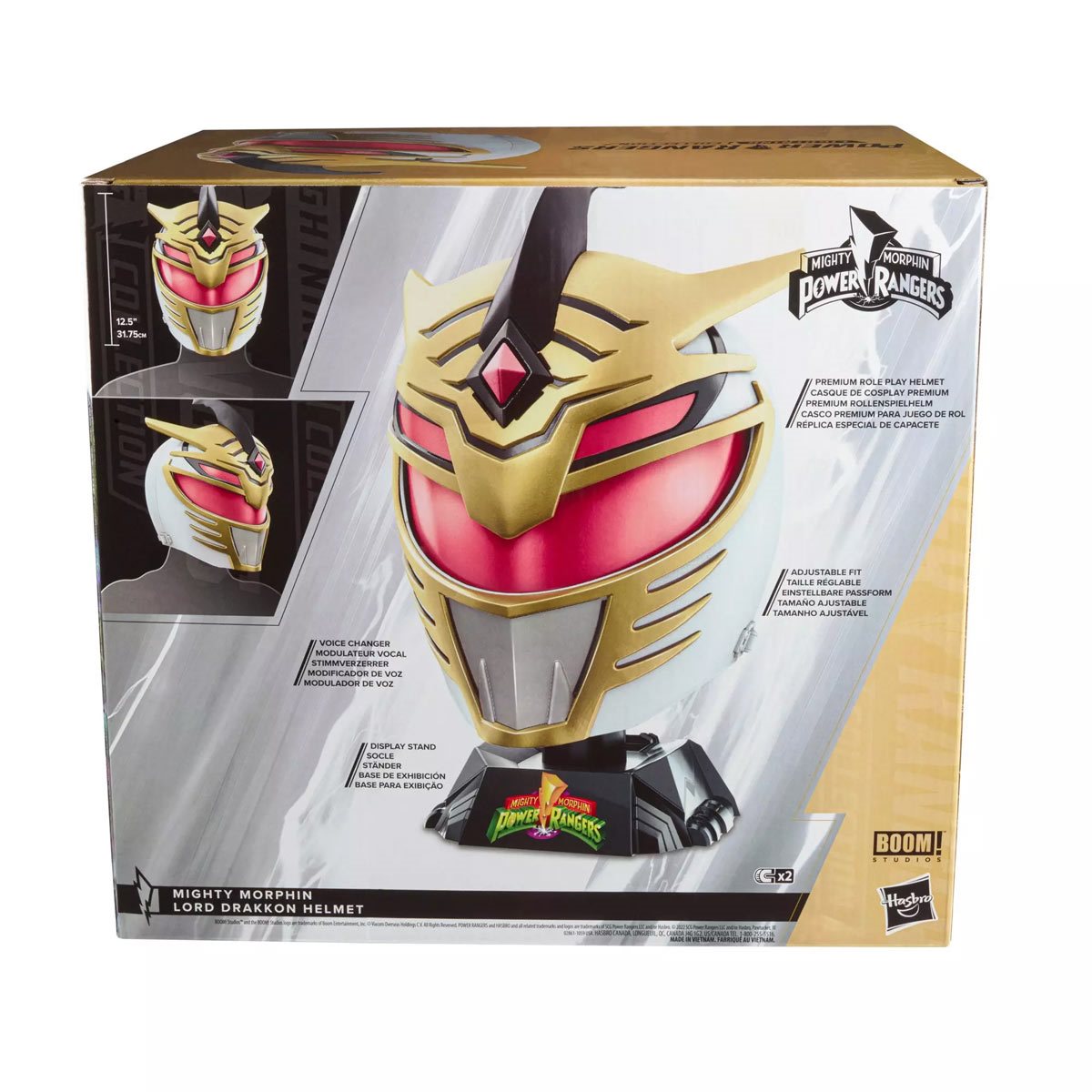 Power Rangers Lightning Collection Lord Drakkon Helmet - Premium Collectible Replica for Cosplay, Display & Fan Events - Perfect for Halloween, Comic Con & Themed Parties