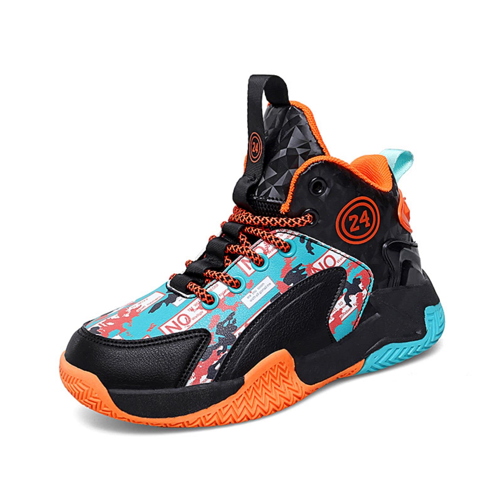 Anti-Slip Kids Basketball Shoes - Non-Slip Sole for Indoor/Outdoor Court - Perfect for Youth Sports & School PE Classes