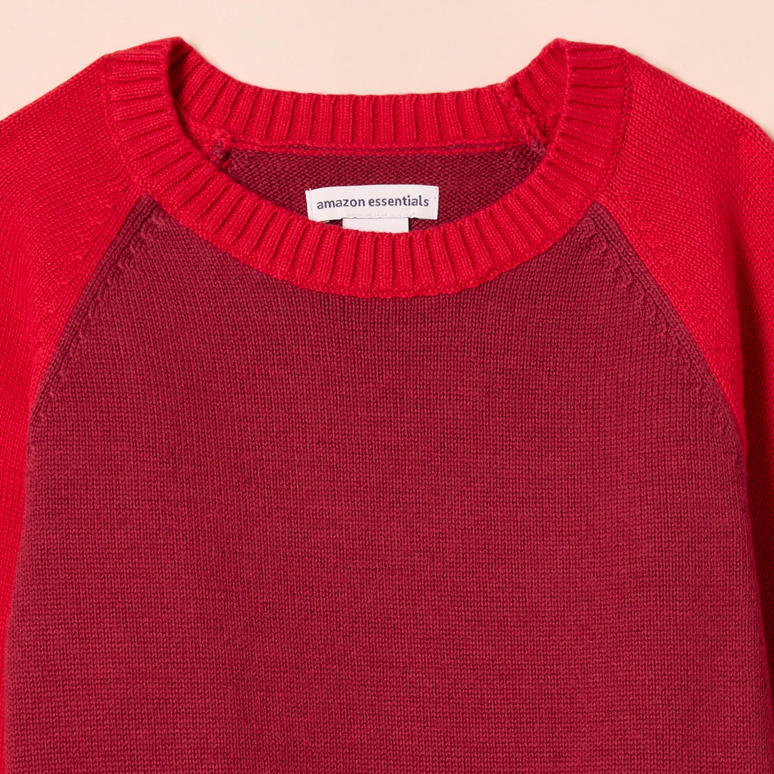 Amazon Essentials Boys & Toddlers' Soft Cotton Pullover Crewneck Sweater - Warm & Comfortable for School, Playdates & Outdoor Activities