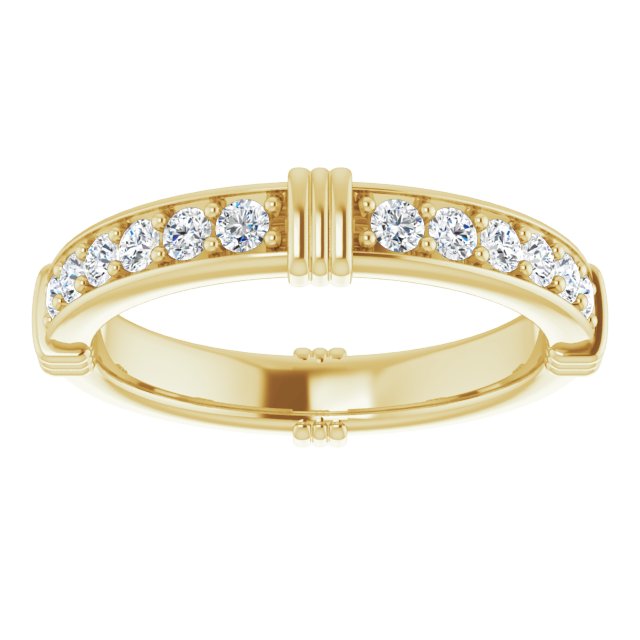 0.72 Carat Round Diamond Stackable Eternity Band - Perfect for Wedding, Anniversary & Everyday Elegance