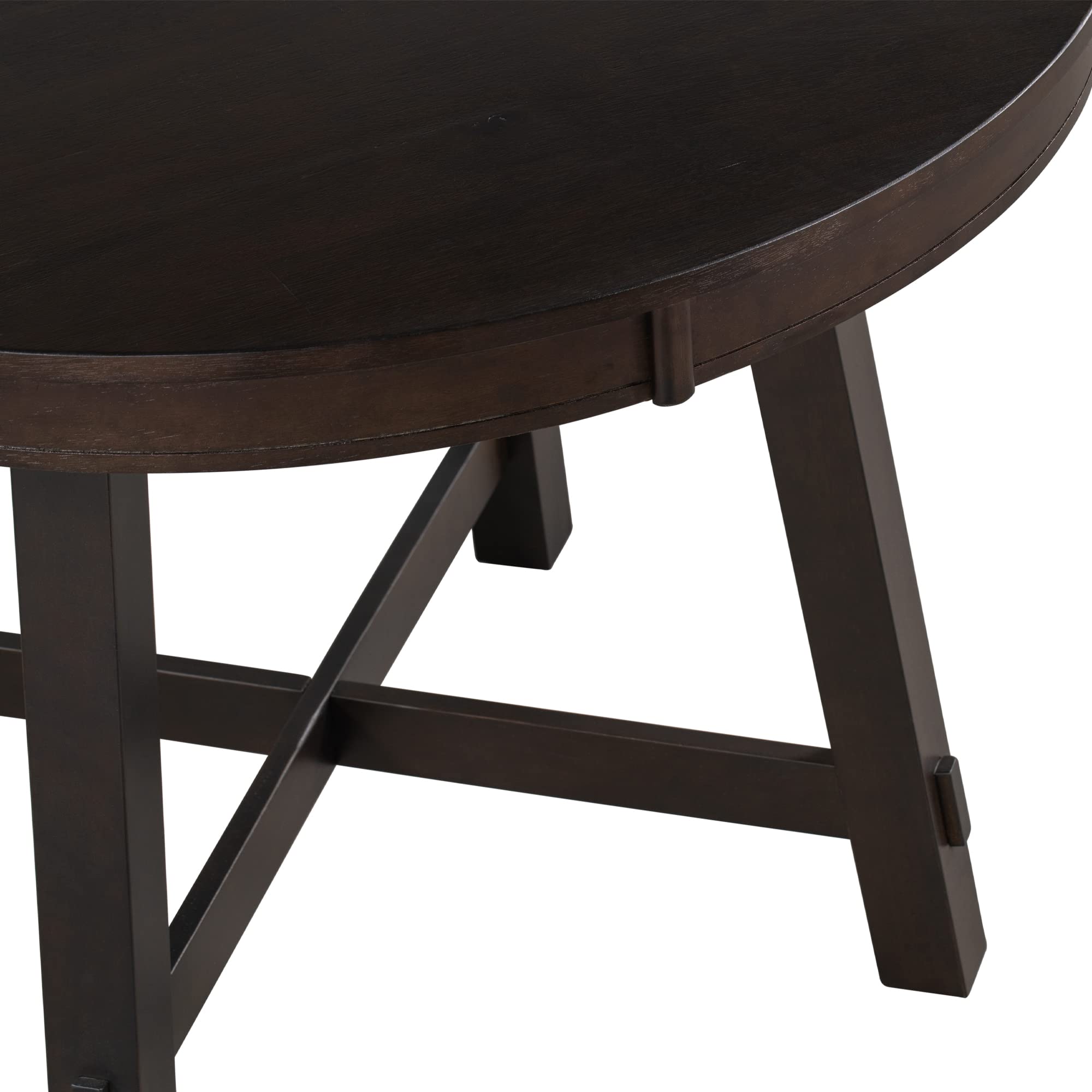 Quarte Farmhouse Round Extendable Dining Table with 16