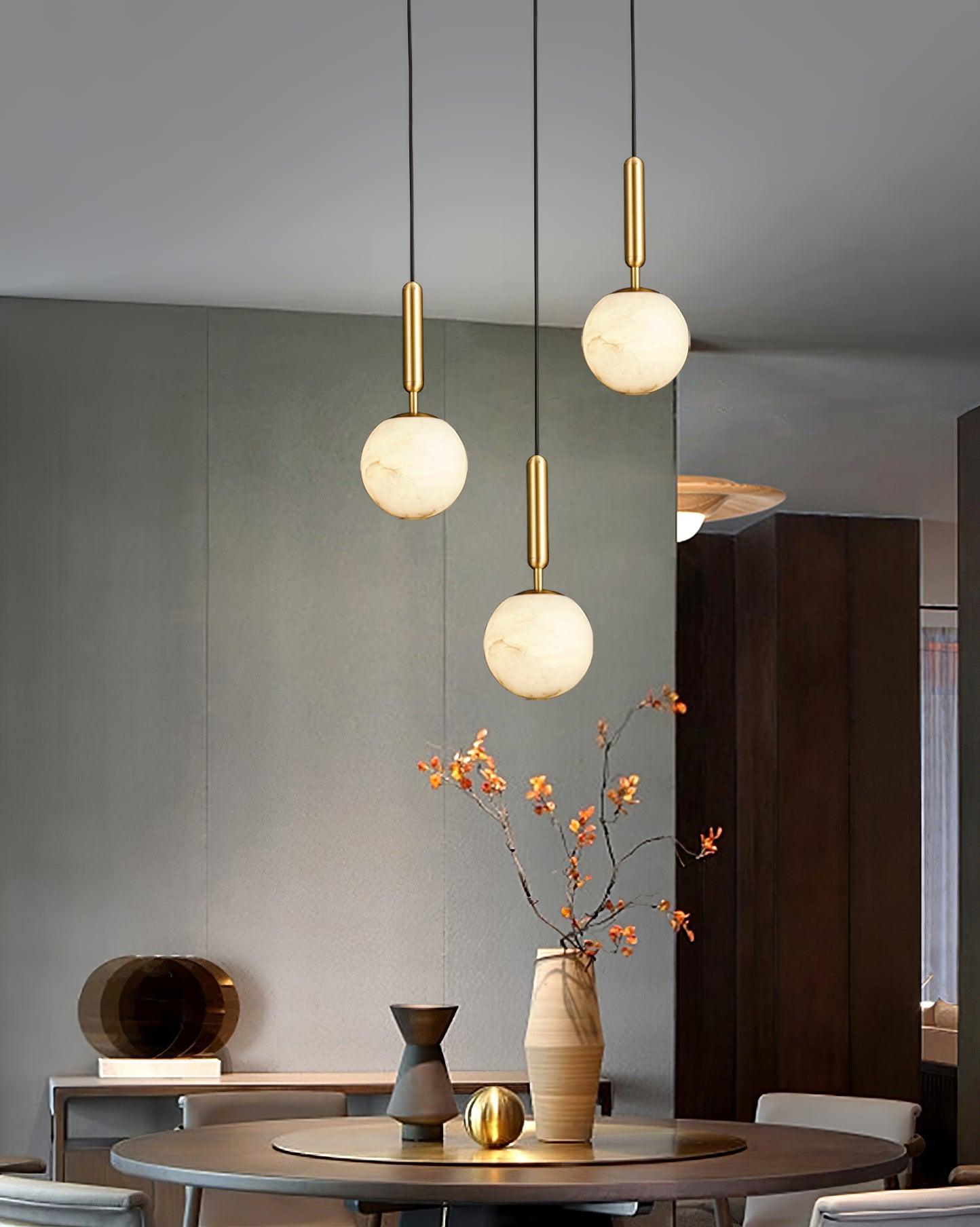 Bosso Pendant Lamp - Modern Hanging Light Fixture for Dining Room, Kitchen Island & Bedroom Decor | Dimmable LED Chandelier