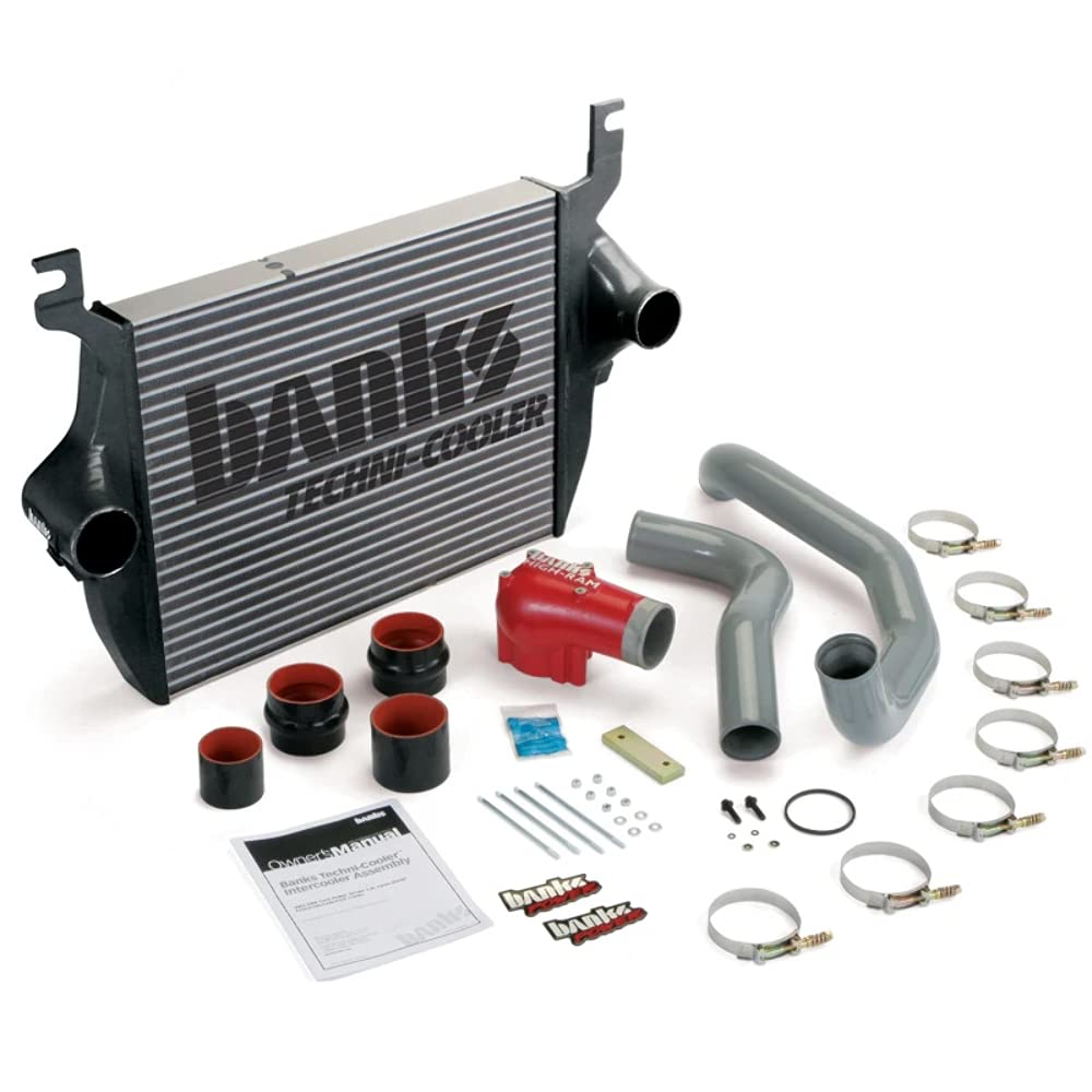 Banks 25975 Techni-Cooler Intercooler System - High Performance Cooling for Turbocharged & Supercharged Engines - Perfect for Racing, Towing & Off-Road Vehicles