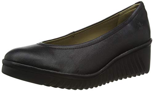 FLY London Women's Comfortable Fashion Pumps - Stylish Low Heel Dress Shoes for Work, Office, and Casual Outfits