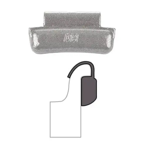 Lead-Free AA AW Coated Clip-On Wheel Weights (25-Piece Box) - Perfect for Auto Balancing, Tire Repair, and DIY Car Maintenance