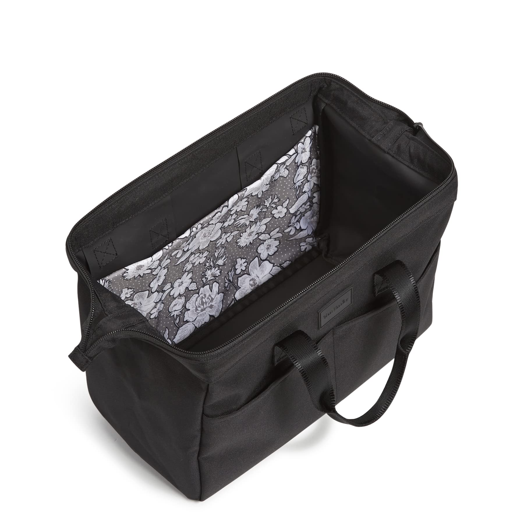 Vera Bradley Women's Recycled Lighten Up ReActive Bag Organizer - Black, One Size | Perfect for Travel, Work & Everyday Use | Eco-Friendly Handbag Organizer