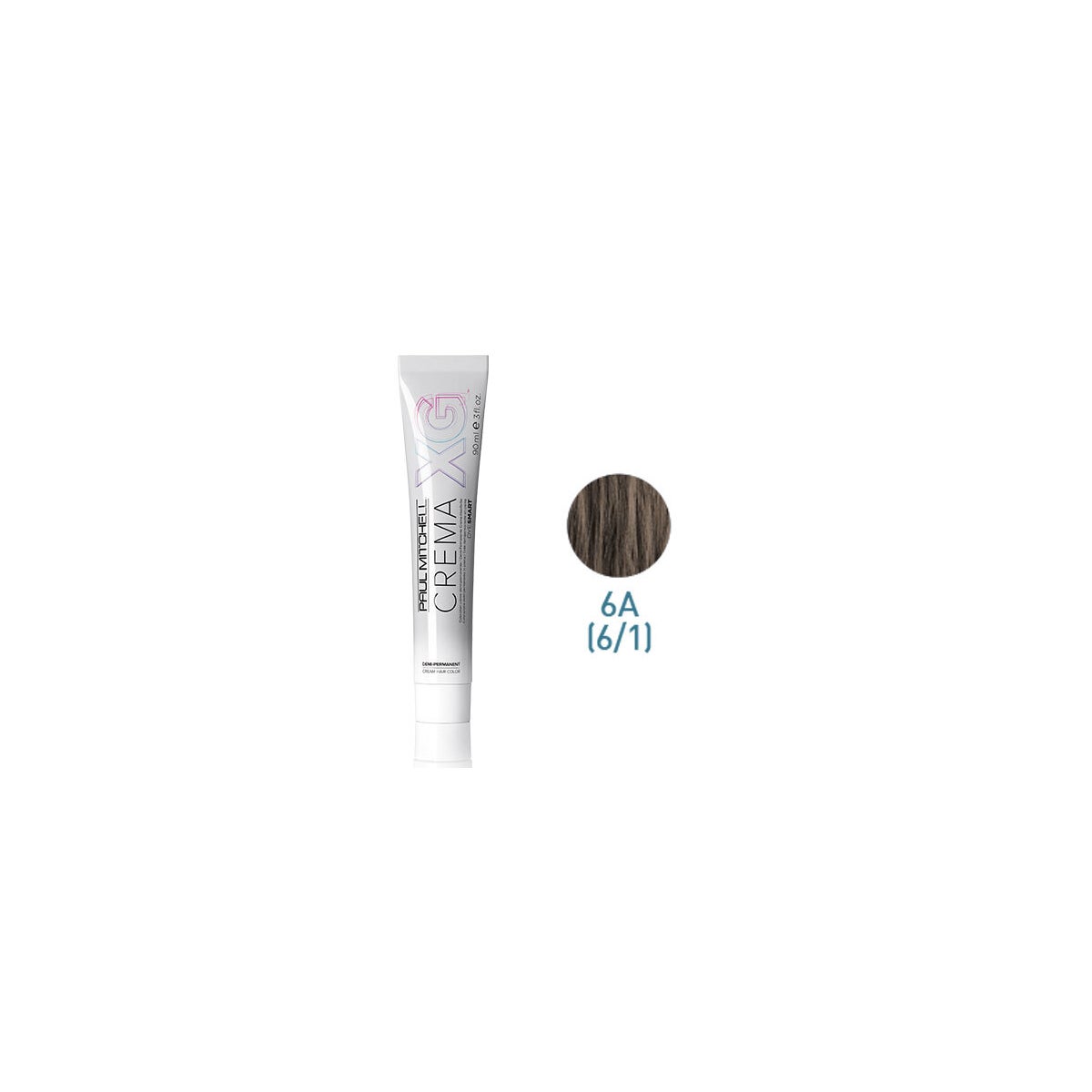 Crema XG Demi 6A Hair Color - Professional Semi-Permanent Hair Dye for Vibrant Brunette Shades | Perfect for At-Home Hair Coloring & Salon-Quality Results